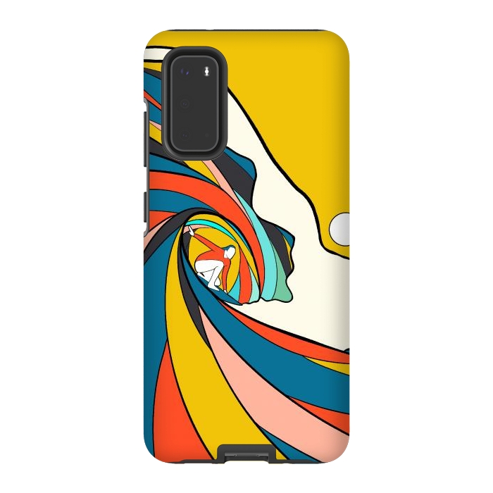 Galaxy S20 StrongFit The big surf wave by Steve Wade (Swade)