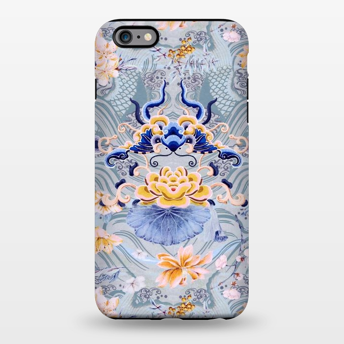 iPhone 6/6s plus StrongFit Flowers and fish - Chinese decorative pattern by Oana 