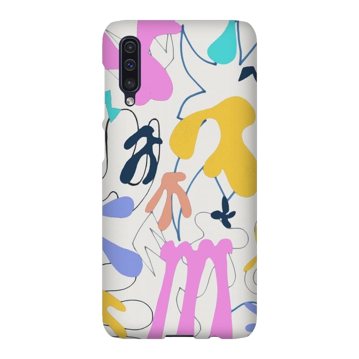 Galaxy A50 SlimFit Colorful retro doodles - Matisse abstract pattern by Oana 