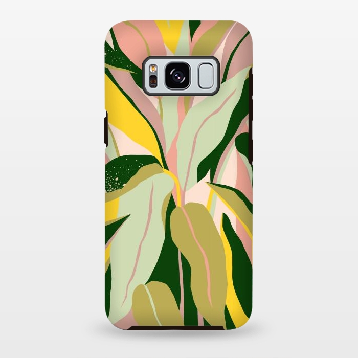 Galaxy S8 plus StrongFit Tropical Matisse Houseplant by Uma Prabhakar Gokhale