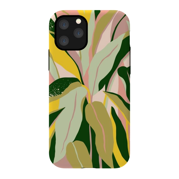 iPhone 11 Pro StrongFit Tropical Matisse Houseplant by Uma Prabhakar Gokhale