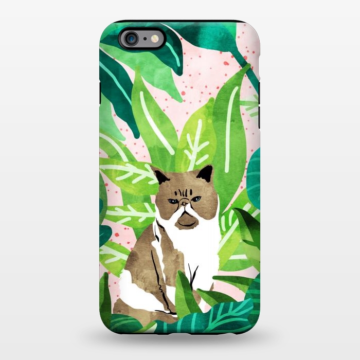iPhone 6/6s plus StrongFit Tropical Glam Cat by Uma Prabhakar Gokhale