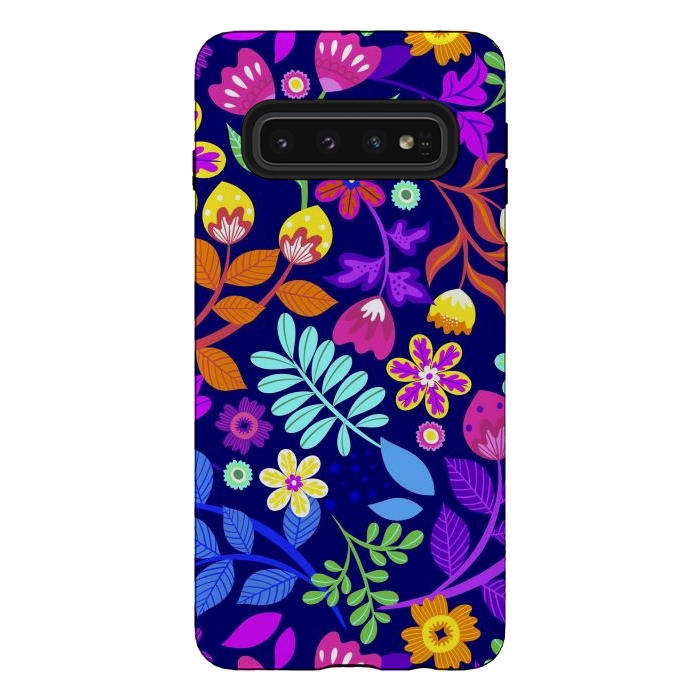 Galaxy S10 StrongFit Cute Flowers by ArtsCase