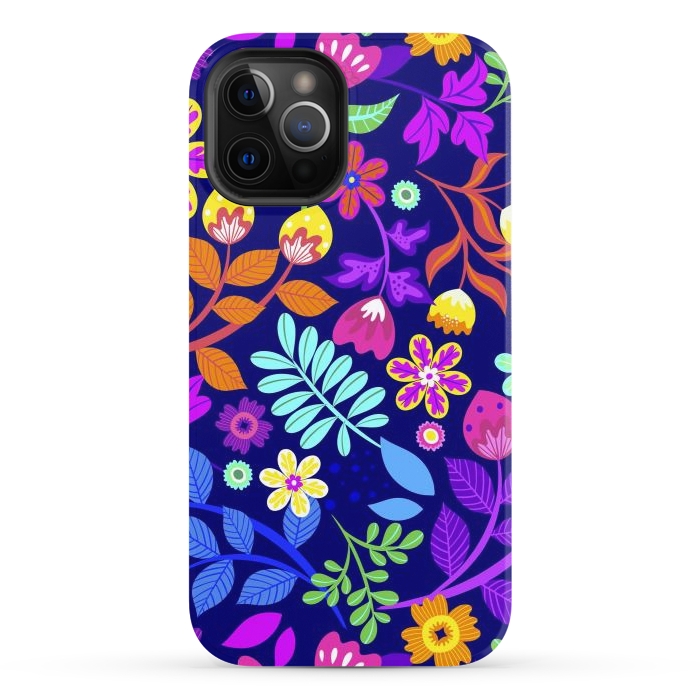 iPhone 12 Pro StrongFit Cute Flowers by ArtsCase