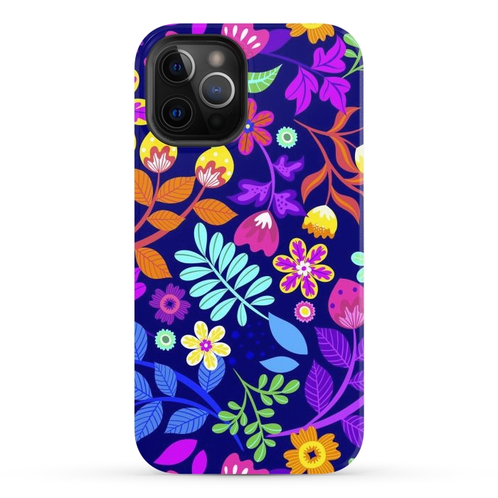 iPhone 12 Pro Max StrongFit Cute Flowers by ArtsCase