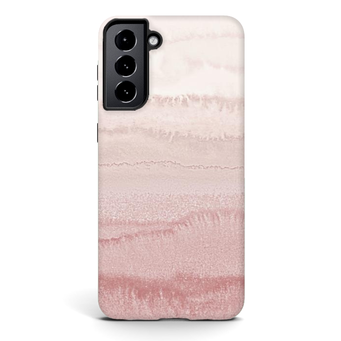 Galaxy S21 StrongFit WITHIN THE TIDES - BALLERINA BLUSH by Monika Strigel