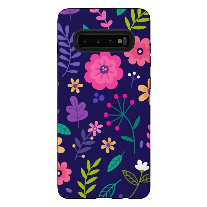 Galaxy S10 plus StrongFit Ditsy Flowers by ArtsCase