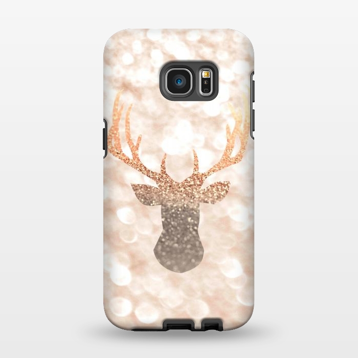Galaxy S7 EDGE StrongFit CHAMPAGNER SANDY  STAG by Monika Strigel