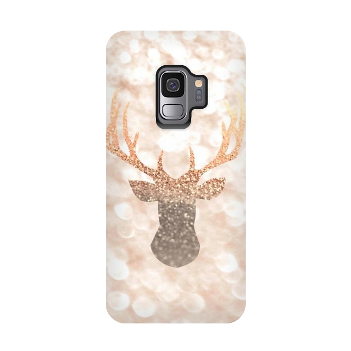 Galaxy S9 StrongFit CHAMPAGNER SANDY  STAG by Monika Strigel