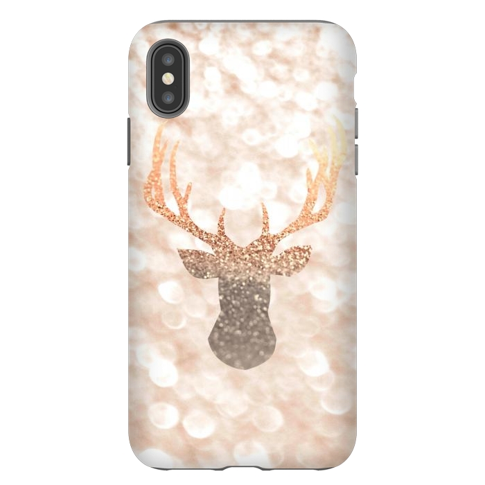 iPhone Xs Max StrongFit CHAMPAGNER SANDY  STAG by Monika Strigel