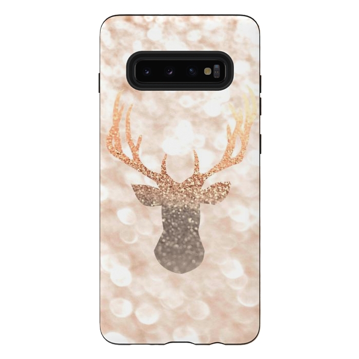 Galaxy S10 plus StrongFit CHAMPAGNER SANDY  STAG by Monika Strigel