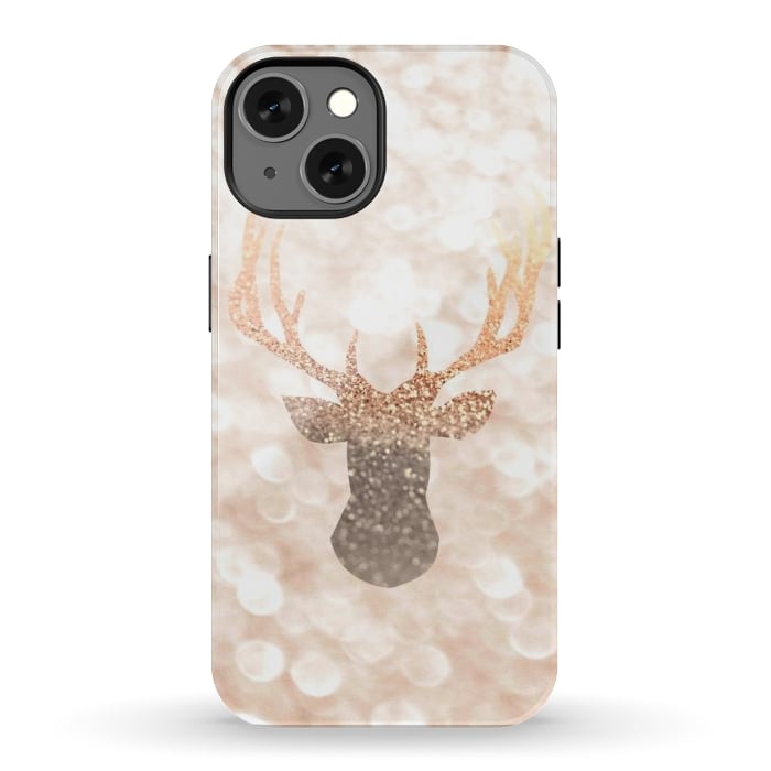 iPhone 13 StrongFit CHAMPAGNER SANDY  STAG by Monika Strigel