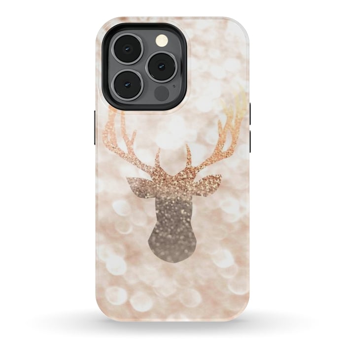 iPhone 13 pro StrongFit CHAMPAGNER SANDY  STAG by Monika Strigel