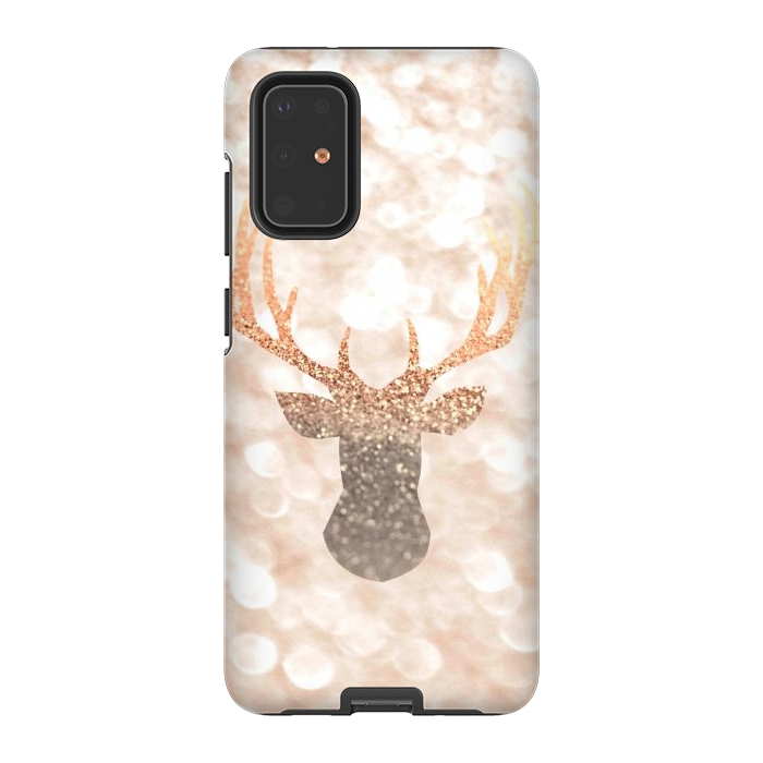 Galaxy S20 Plus StrongFit CHAMPAGNER SANDY  STAG by Monika Strigel