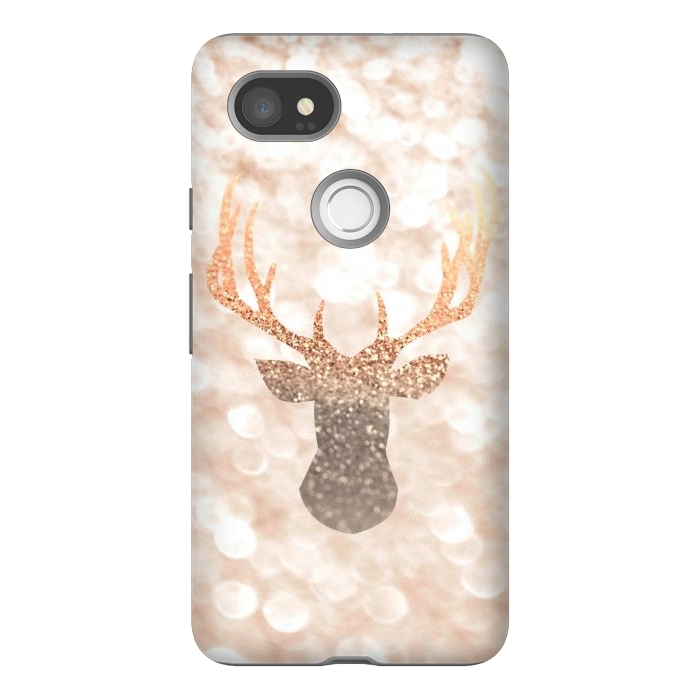 Pixel 2XL StrongFit CHAMPAGNER SANDY  STAG by Monika Strigel