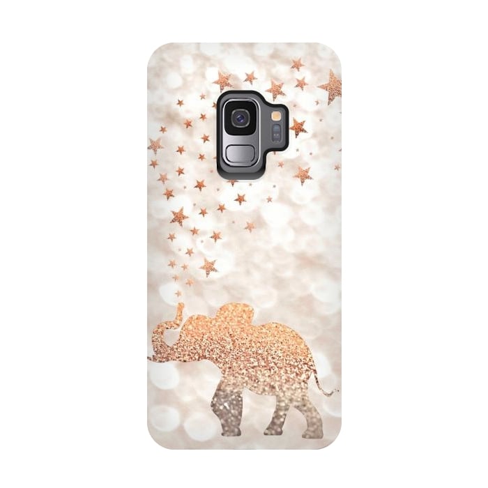 Galaxy S9 StrongFit LUCKY ELEPHANT by Monika Strigel