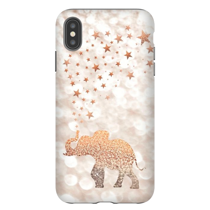 iPhone Xs Max StrongFit LUCKY ELEPHANT by Monika Strigel