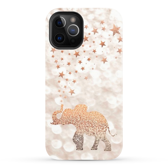 iPhone 12 Pro StrongFit LUCKY ELEPHANT by Monika Strigel