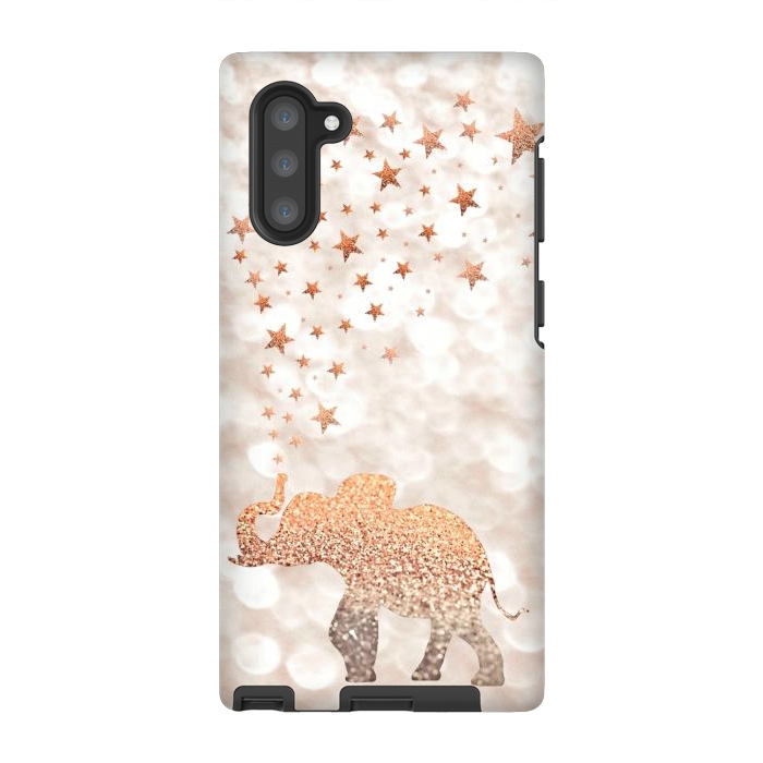 Galaxy Note 10 StrongFit LUCKY ELEPHANT by Monika Strigel