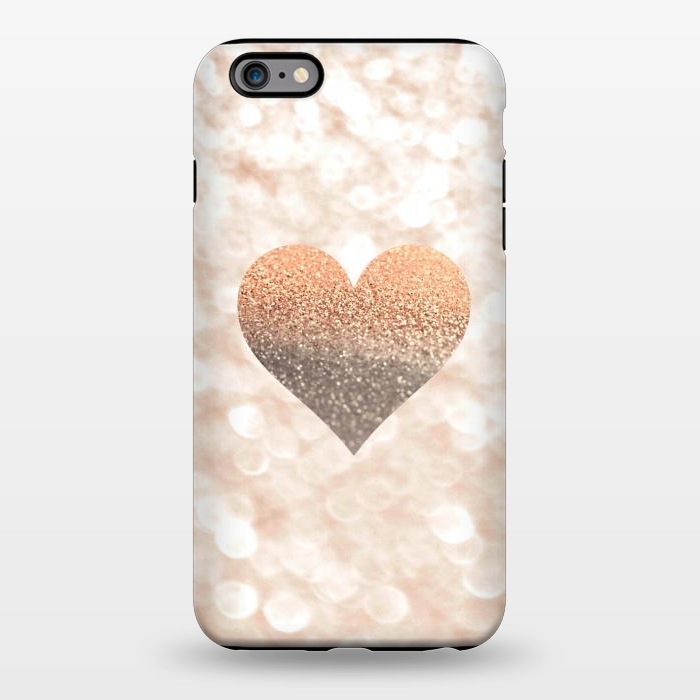 iPhone 6/6s plus StrongFit CHAMPAGNER SANDY HEART by Monika Strigel