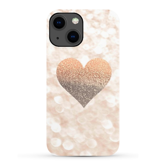 iPhone 13 SlimFit CHAMPAGNER SANDY HEART by Monika Strigel