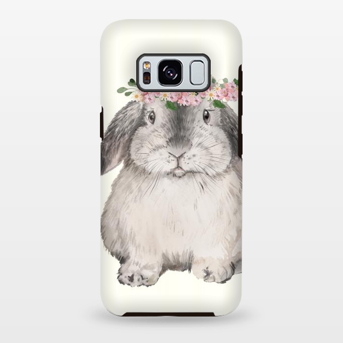 Galaxy S8 plus StrongFit CHUBBY BUNNY by Monika Strigel