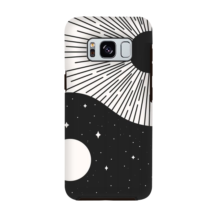 Galaxy S8 StrongFit Yin Yang Black - Sun & Moon por ArtPrInk