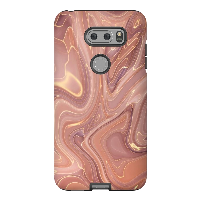 V30 StrongFit Brown Marble Liquid by ArtsCase