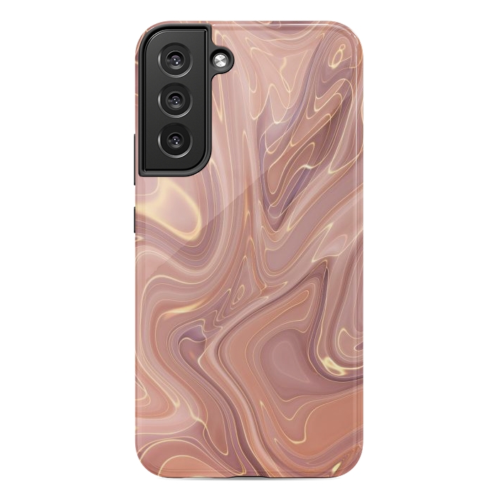 Galaxy S22 plus StrongFit Brown Marble Liquid by ArtsCase