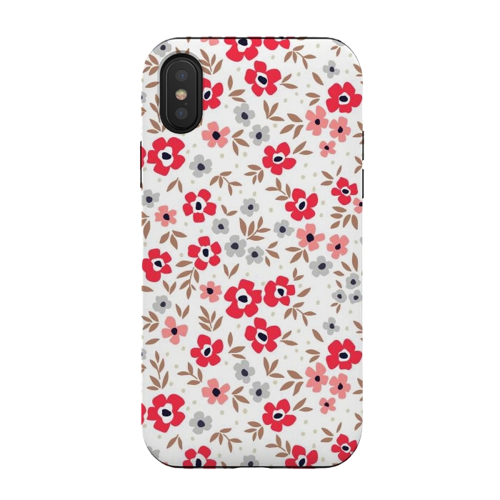 iPhone Xs / X StrongFit Seamless Flowers ONE by ArtsCase