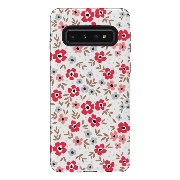 Galaxy S10 StrongFit Seamless Flowers ONE by ArtsCase