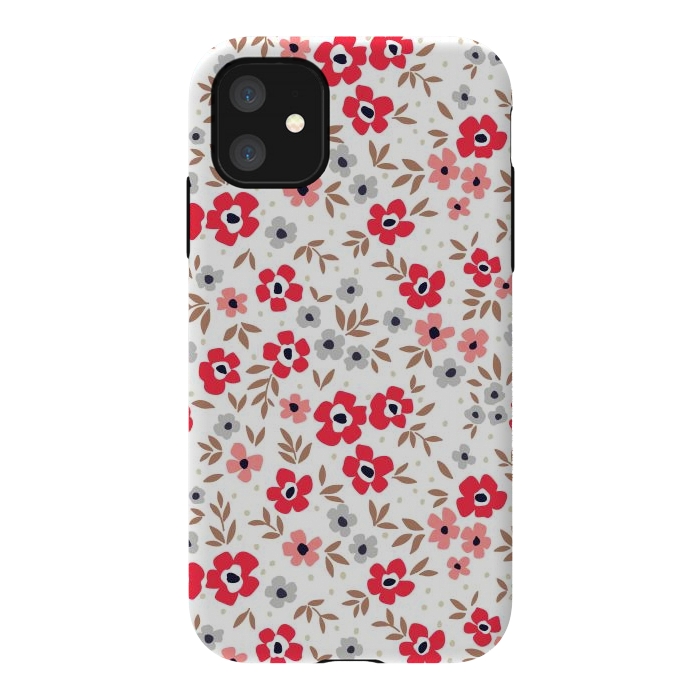 iPhone 11 StrongFit Seamless Flowers ONE by ArtsCase