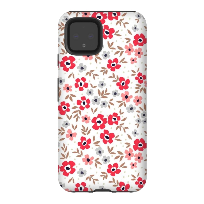 Pixel 4 StrongFit Seamless Flowers ONE by ArtsCase