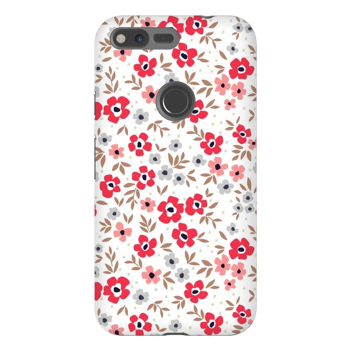 Pixel XL StrongFit Seamless Flowers ONE by ArtsCase