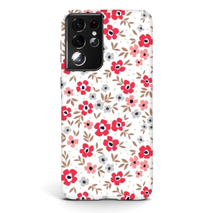 Galaxy S21 ultra StrongFit Seamless Flowers ONE by ArtsCase