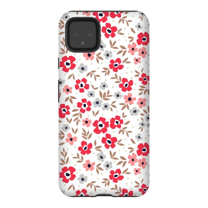 Pixel 4XL StrongFit Seamless Flowers ONE by ArtsCase
