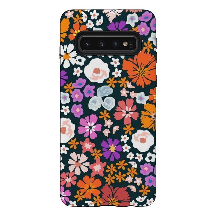 Galaxy S10 StrongFit WildFlowers TWO by ArtsCase