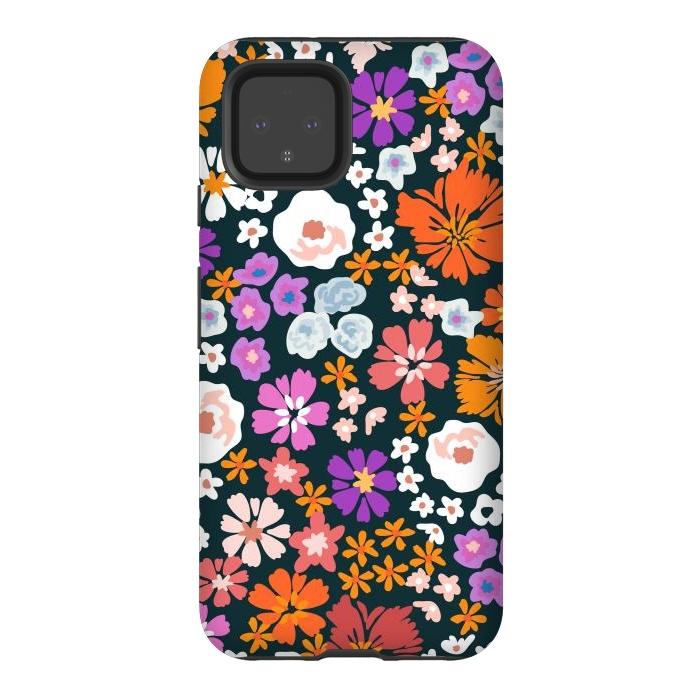 Pixel 4 StrongFit WildFlowers TWO by ArtsCase