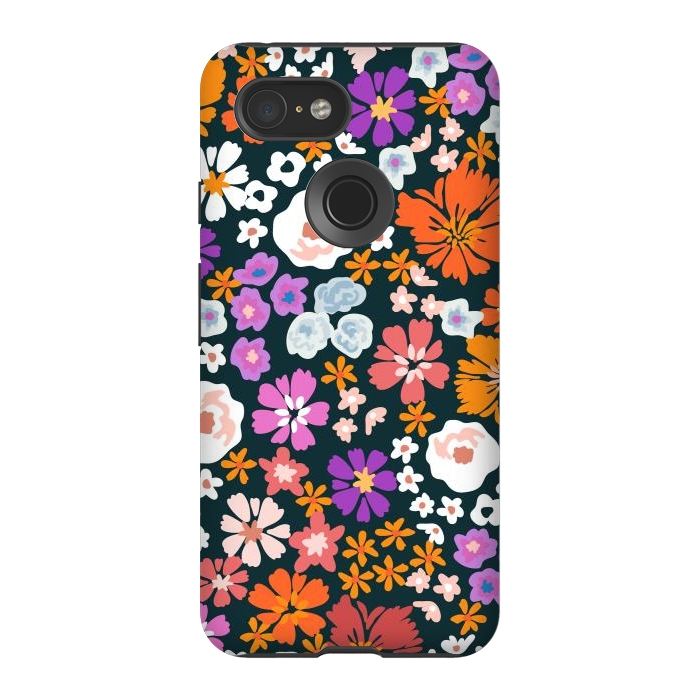 Pixel 3 StrongFit WildFlowers TWO by ArtsCase