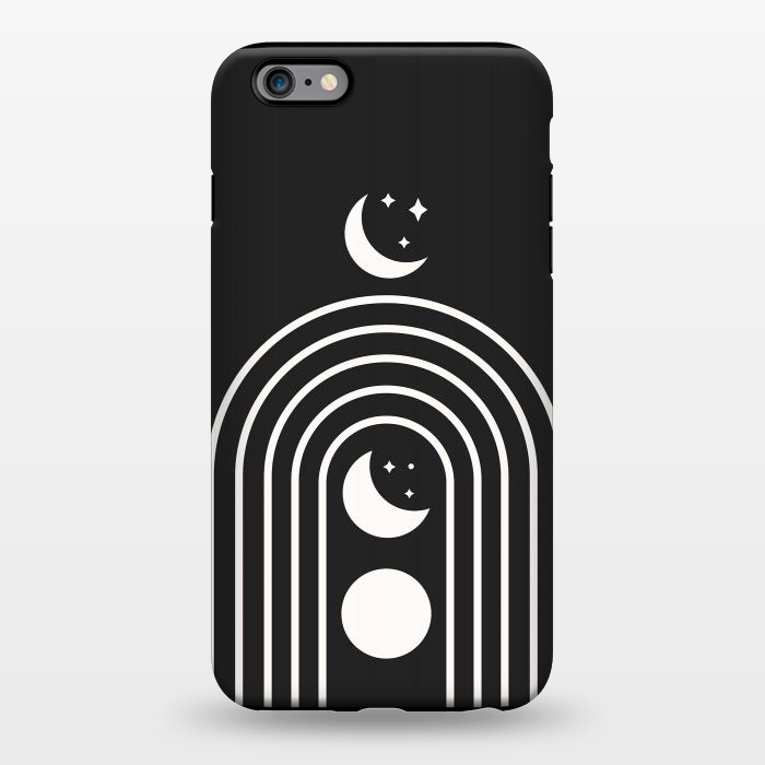iPhone 6/6s plus StrongFit Black Moon Phase Rainbow by ArtPrInk