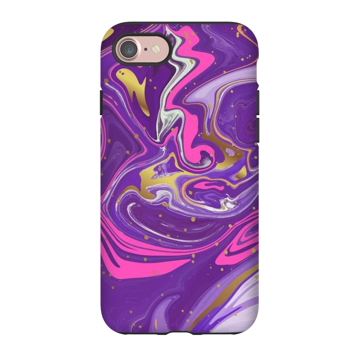 iPhone 7 StrongFit Liquid Marble Purple COLORS by ArtsCase