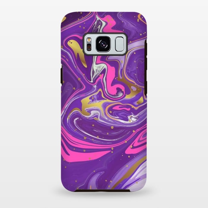 Galaxy S8 plus StrongFit Liquid Marble Purple COLORS by ArtsCase