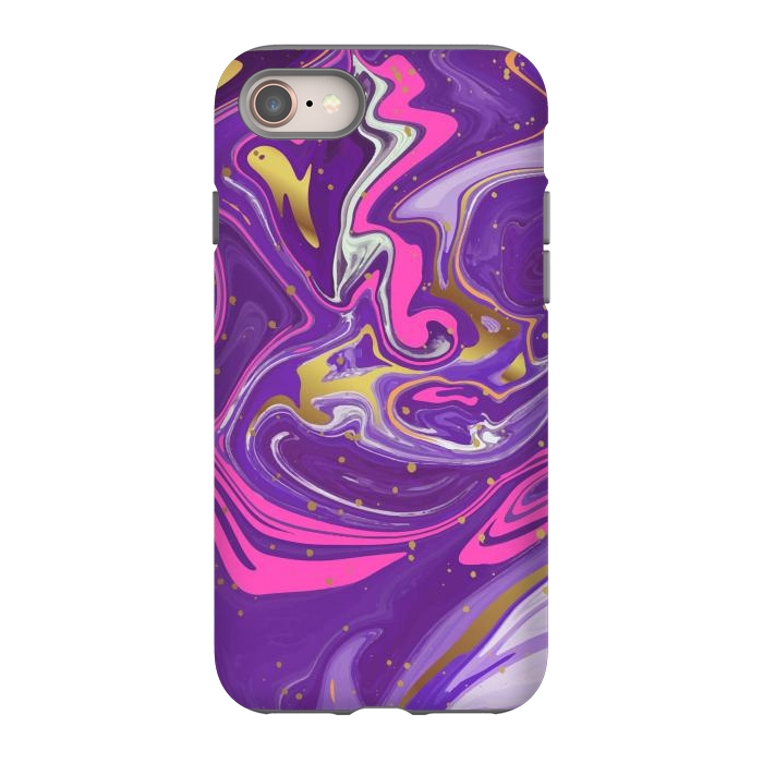 iPhone 8 StrongFit Liquid Marble Purple COLORS by ArtsCase