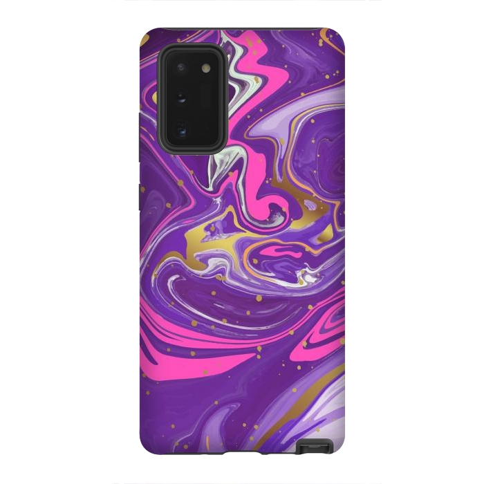 Galaxy Note 20 StrongFit Liquid Marble Purple COLORS by ArtsCase