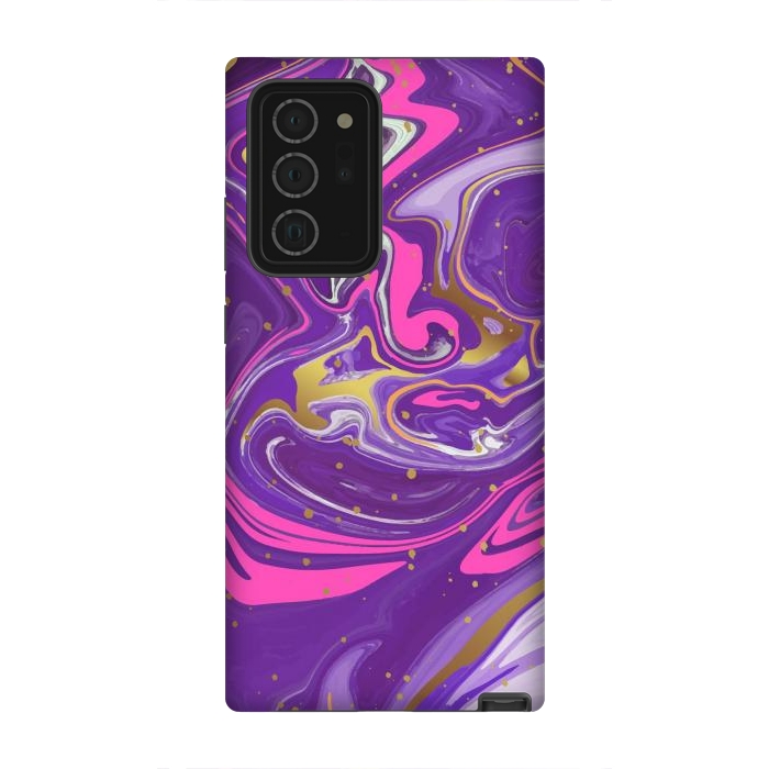Galaxy Note 20 Ultra StrongFit Liquid Marble Purple COLORS by ArtsCase
