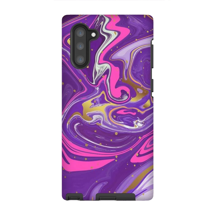 Galaxy Note 10 StrongFit Liquid Marble Purple COLORS by ArtsCase