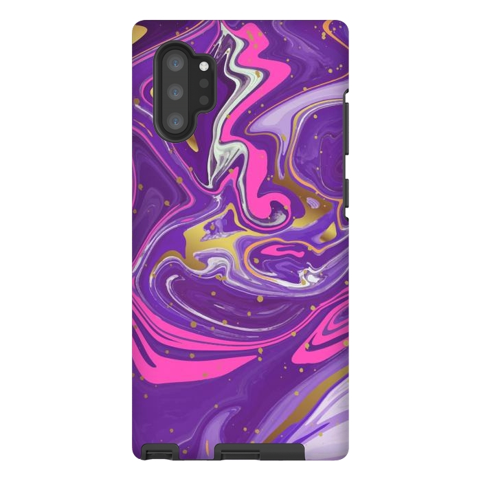 Galaxy Note 10 plus StrongFit Liquid Marble Purple COLORS by ArtsCase