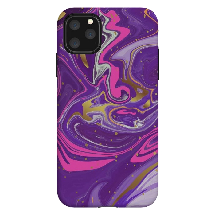 iPhone 11 Pro Max StrongFit Liquid Marble Purple COLORS by ArtsCase