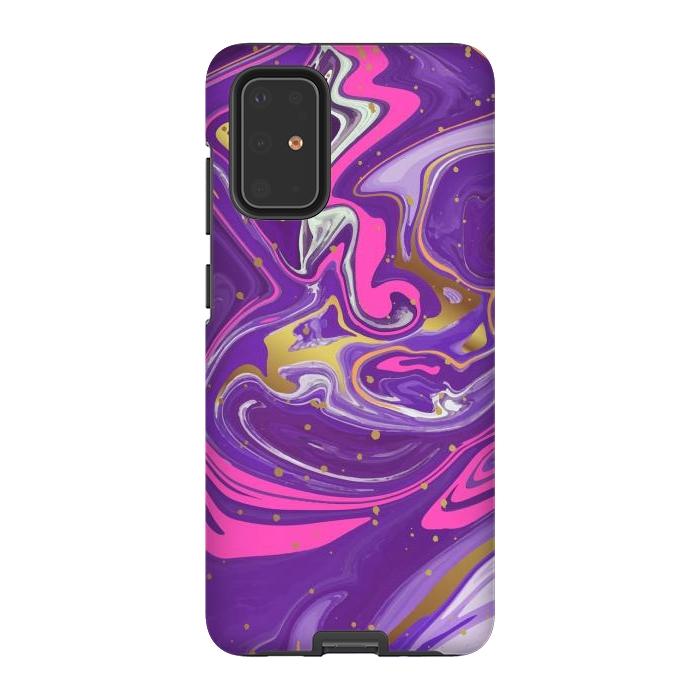 Galaxy S20 Plus StrongFit Liquid Marble Purple COLORS by ArtsCase