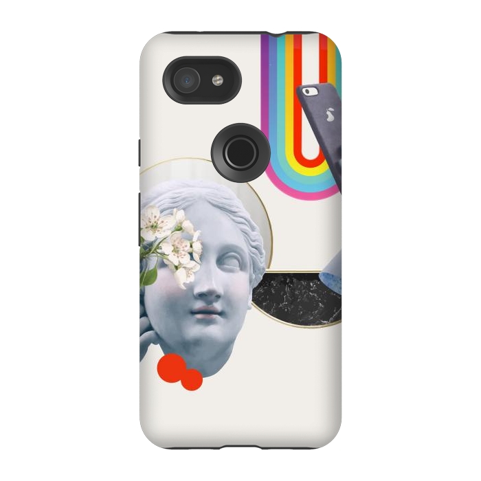 Pixel 3A StrongFit Greek Goddess Rainbow Selfie by Pear iPhone by Uma Prabhakar Gokhale